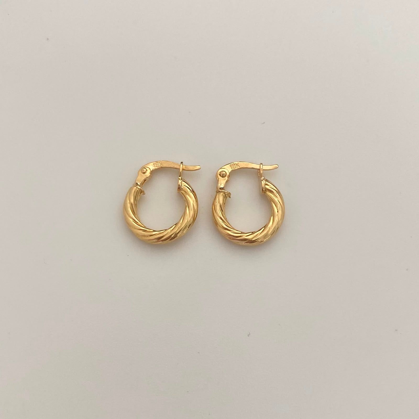 Candonga Entorchadas Oro amarillo 18k 1,45 Gr / 1,8 Cm