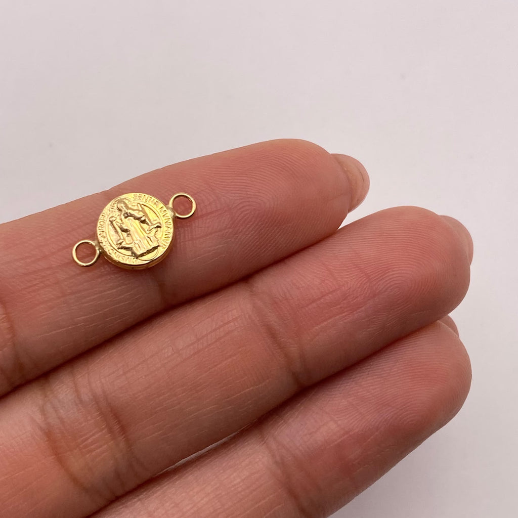 Herraje san benito Oro amarillo 18k 0,35 Gr / 1,3 Cm