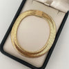 Aro It resortado Oro amarillo 18k +4 / 2,90 Gr / 8,7 mm / 18 Cm