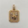 Dije Placa San Miguel Casting Oro amarillo 18k 10,5 Gr / 25,2 mm / 4,1 Cm