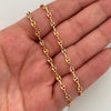Cadena Baby Gc Liso Tres oros 18k 5,05 Gr / 3,4 mm / 50 Cm Broche 0,30