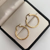 Candonga Entorchada Oro amarillo 18k 1,5 Gr / 2,5 Cm