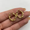 Pulsera tejida melcocha lisa y rayas Oro amarillo 1,65 Gr / 1,7 Cm