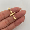 Dije Cruz Oro amarillo 18k 0,8 Gr / 13,5 mm / 3 Cm