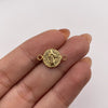 Herraje San benito Oro amarillo 18k 0,45 Gr / 1,6 Cm