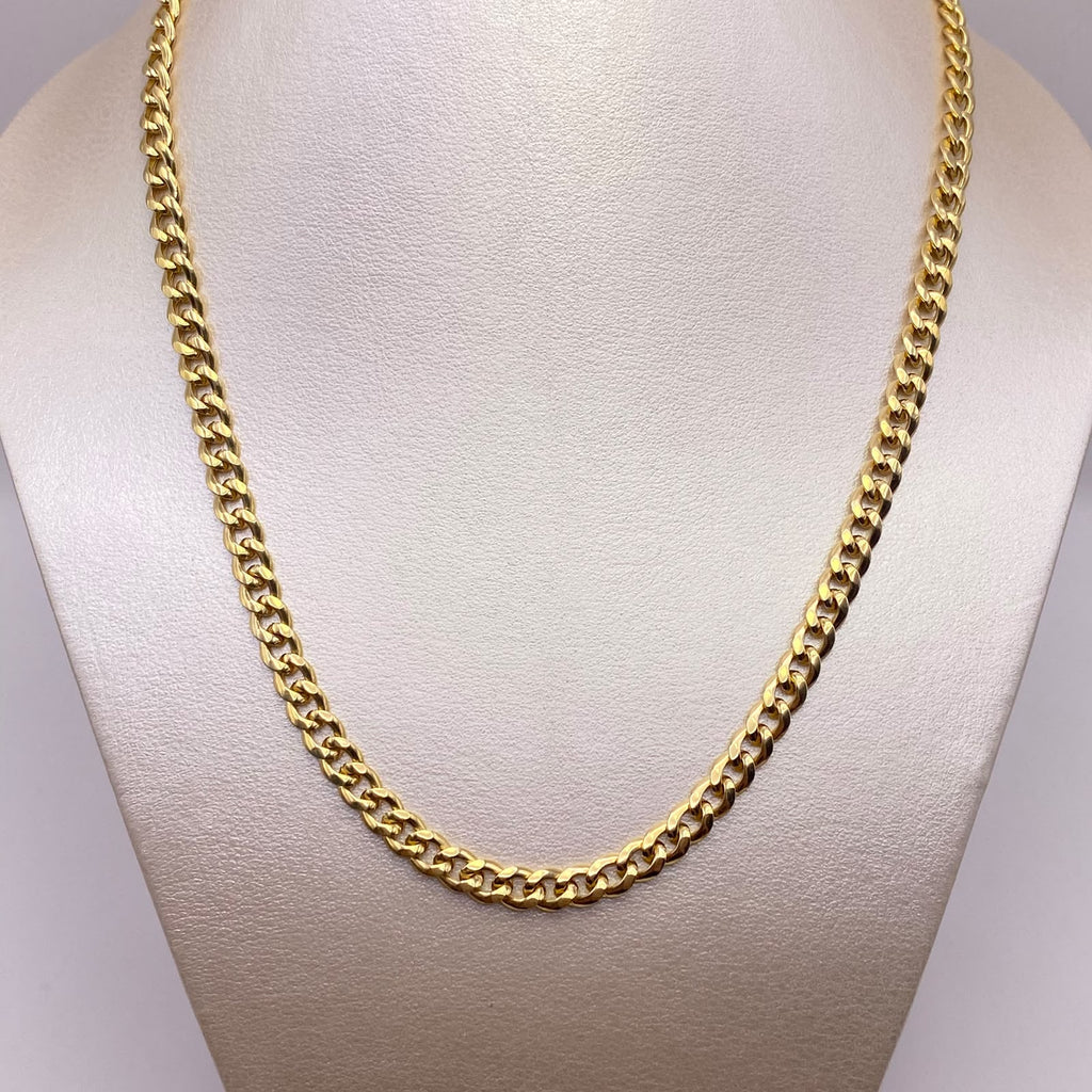 Cadena It Cubana inflada Oro amarillo 18k +1 / 7,6 Gr / 5 mm / 60 Cm