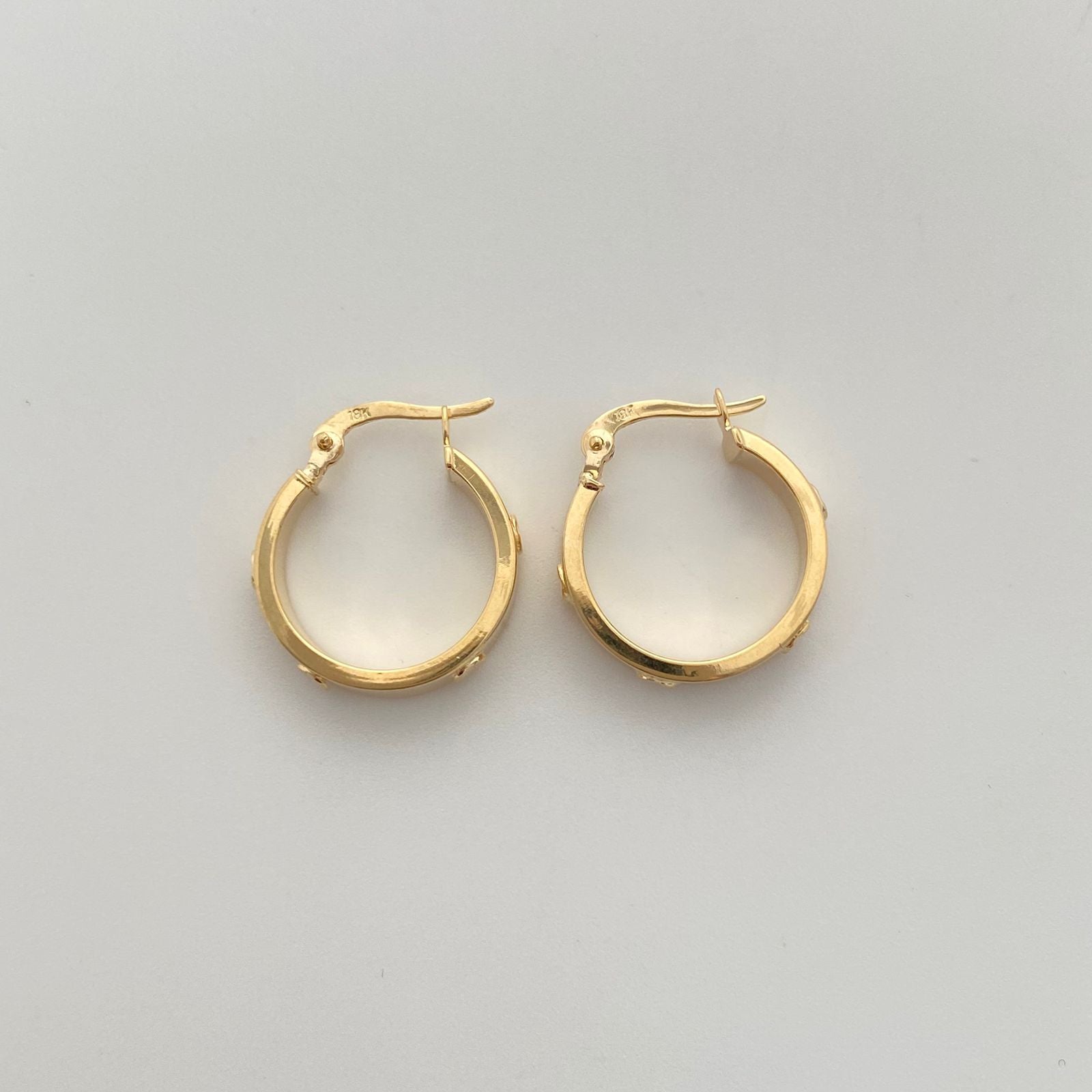 Candonga sello  Oro amarillo 18k 2,5 Gr / 1,8 Cm