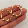 Candonga Entorchada Oro amarillo 18k 1,65 Gr / 2,5 Cm