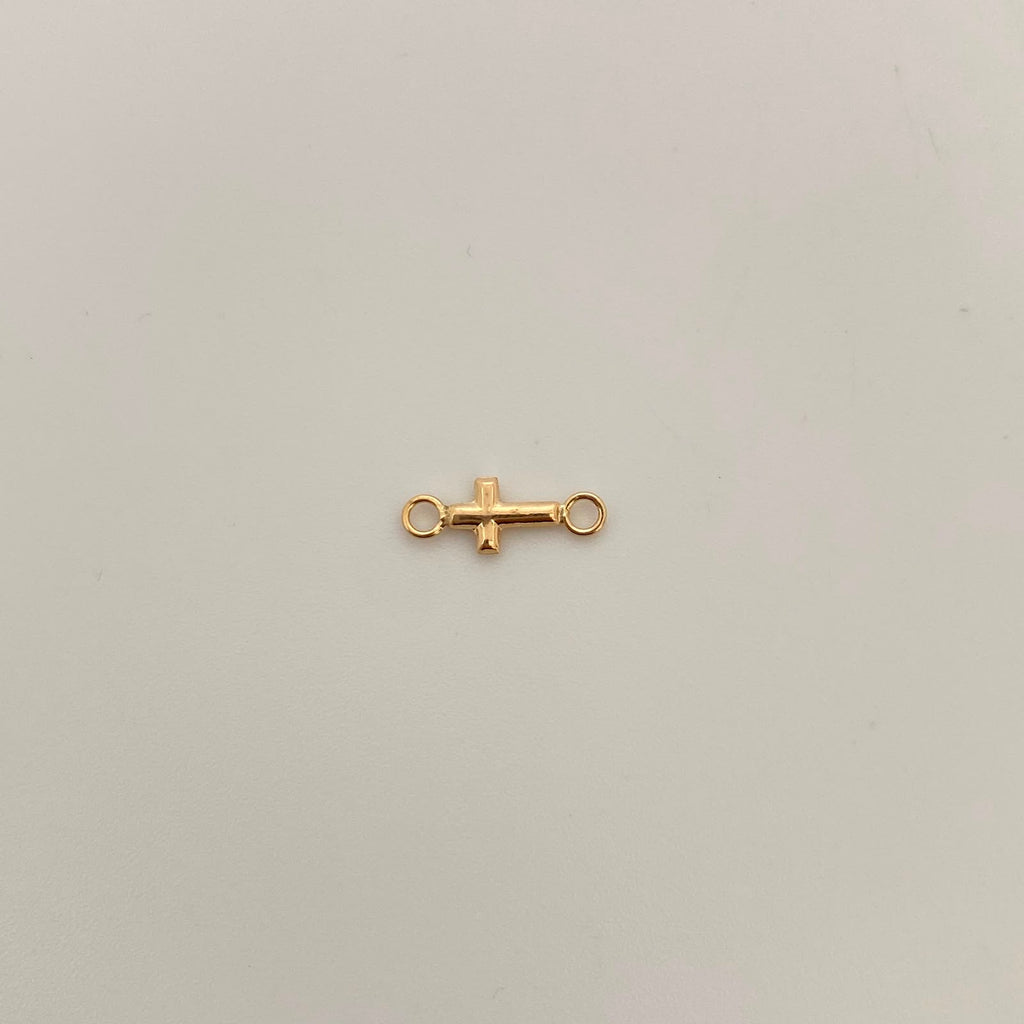 Herraje Mini Cruz Oro amarillo 18k 0,2 Gr / 1,5 Cm