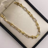 Pulso It clip eslabones circones blancos Oro amarillo 18k 6,10 Gr / 4,9 mm / 18 Cm