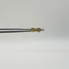 Topos trebol circón blanco Oro amarillo 18k 0,7 Gr / 5,1 mm