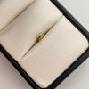 Herraje mini cilindro con circones verdes Oro amarillo 18k 0,3 Gr / 0,2 Cm