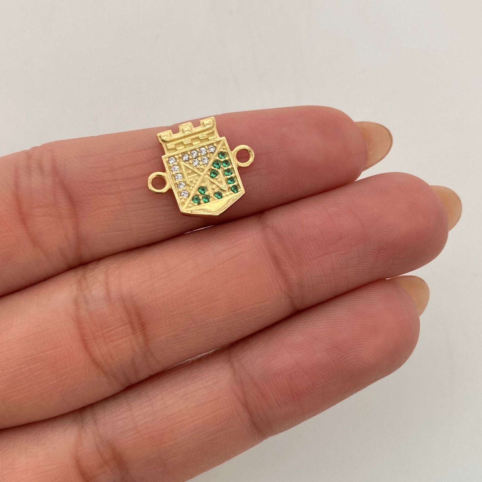 Herraje Atletico Nacional Casting Oro amarillo 18k 1,3 Gr / 1,5 Cm