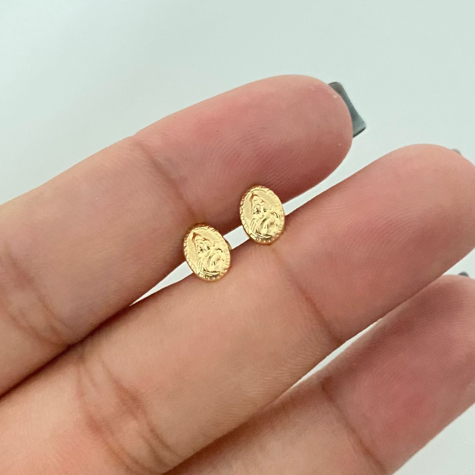 Topos virgen del carmen Oro amarillo 18k 0,65 Gr / 5,0 mm