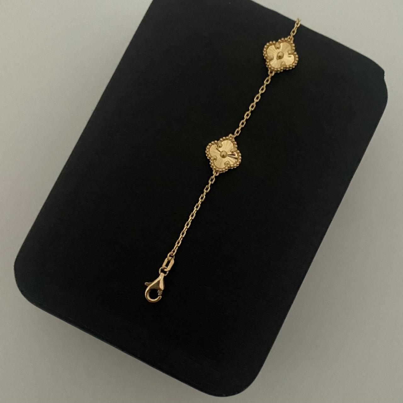 Pulso It treboles diamantados Oro amarillo 18k +4 / 5,15 Gr / 1,0 mm / 19 Cm