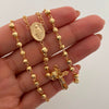 Rosario Virgen Milagrosa Oro amarillo 18k 10,20 Gr / 4,1 mm / 50 Cm Broche 0,40