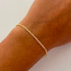 Tobillera It China Oro amarillo 18k +1 / 2,55 Gr / 2,2 mm / 25,2 Cm