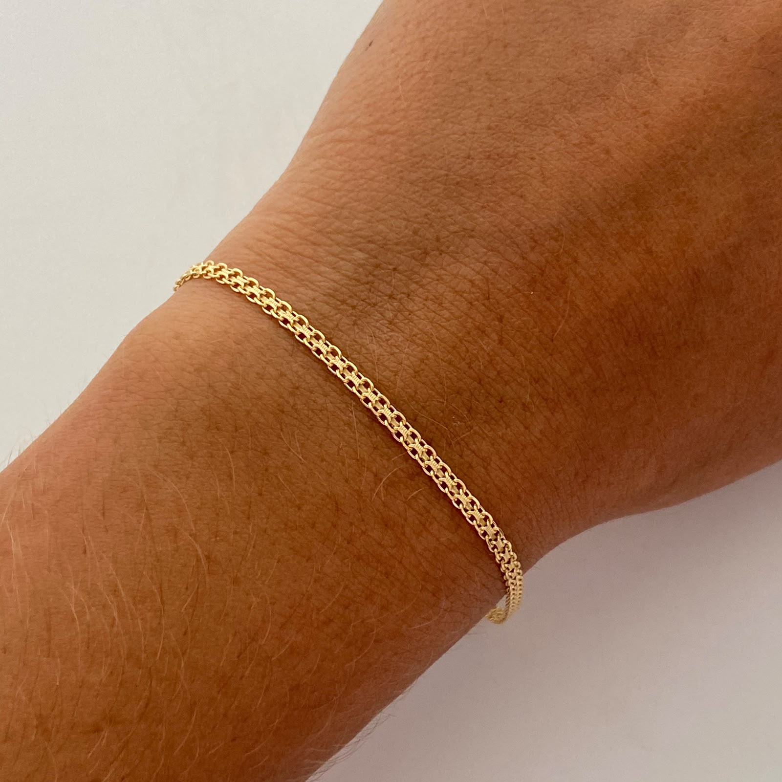 Tobillera It China Oro amarillo 18k +1 / 2,55 Gr / 2,2 mm / 25,2 Cm