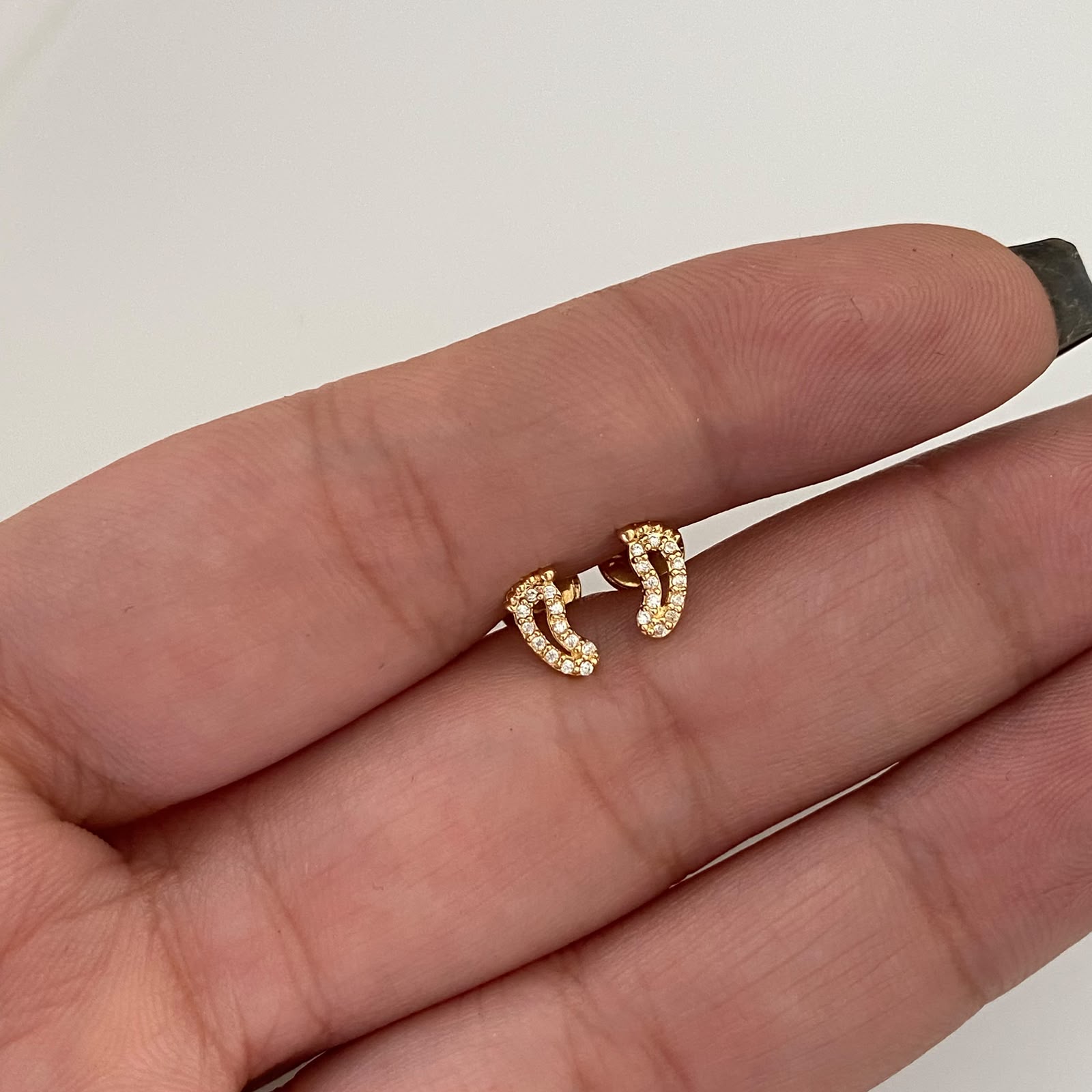 Topos Huellas Casting Oro amarillo 18k 0,65 Gr / 3,8 mm