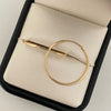 Candonga imperdible lisa Oro amarillo 18k 1,10 Gr / 2,5 Cm