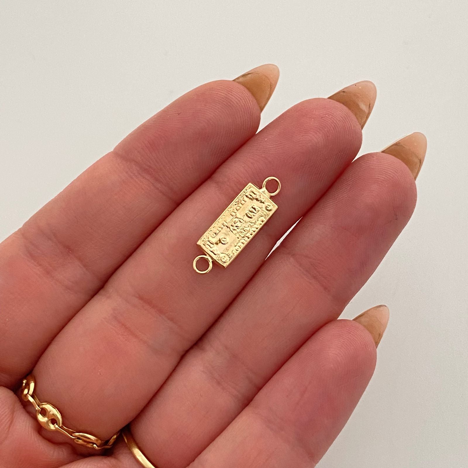 Herraje dolar  Oro amarillo 18k 0,6 Gr / 1,9 Cm