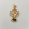 Dije Cruz San Miguel Arcangel Casting Oro amarillo y Oro blanco 18k 8,5 Gr / 22,9 mm / 4,1 Cm
