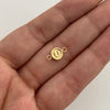 Herraje letra U diamantada Oro amarillo 0,25 Gr / 1,1 Cm