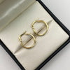 Candonga lisa con tornillo  Oro amarillo 1,9 Gr / 2 Cm