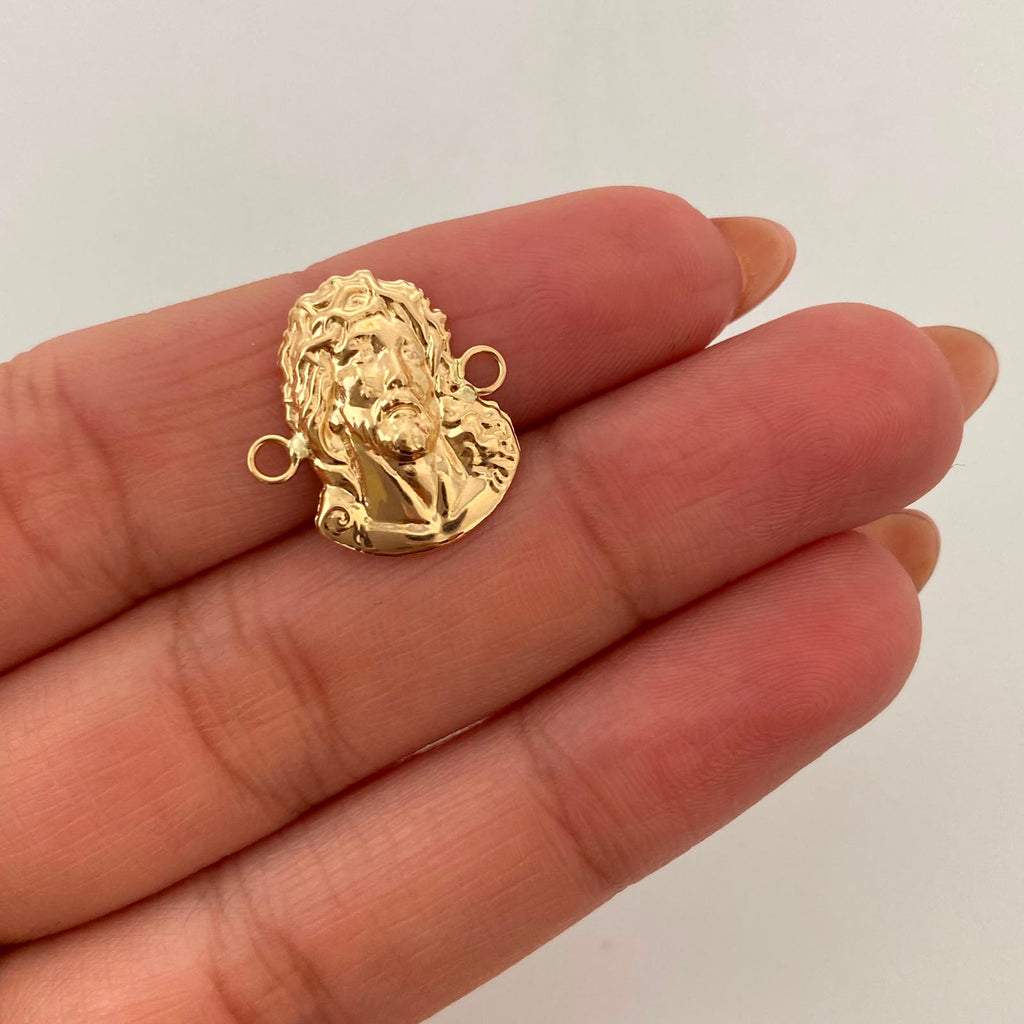 Herraje Rostro Oro amarillo 18k 1 Gr / 1,7 Cm