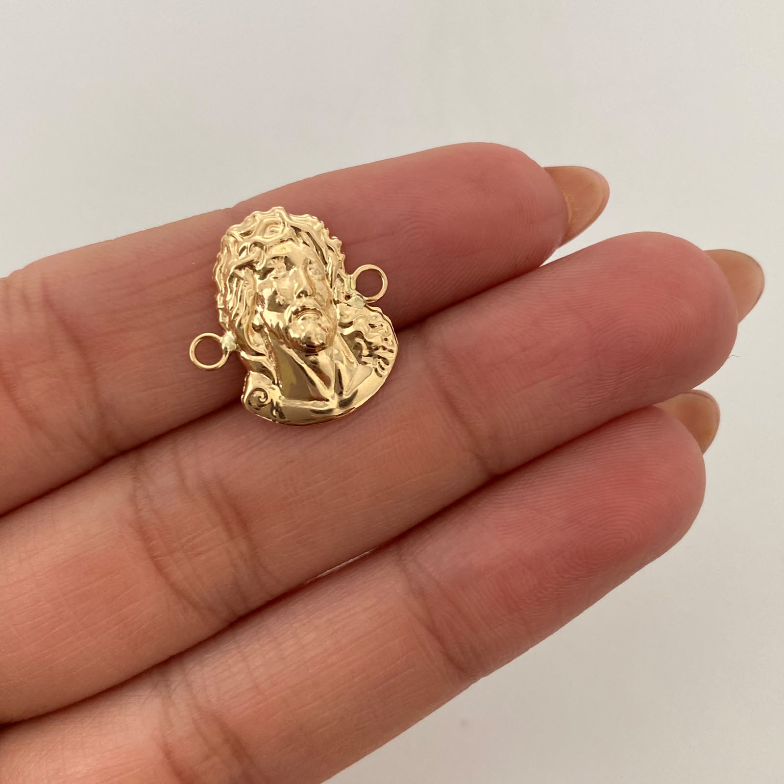 Herraje Rostro Oro amarillo 18k 1 Gr / 1,7 Cm