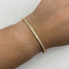 Aro Circones blancos Oro amarillo 18k 8,3 Gr / 2,8 mm / 18 Cm