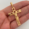 Dije Cruz Cristo Triagulos Oro amarillo 18k 6,7 Gr / 29,2 mm / 5,4 Cm