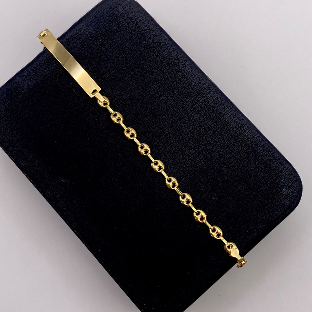 Pulso gc placa Oro amarillo 18k 3,15 Gr / 4,10 mm / 19,5 Cm Broche 0,40
