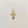 Dije cruz centro estrella Oro amarillo 18k 1,0 Gr / 2,80 Cm
