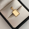 Dije Placa Fotograbado Oro amarillo 18k 0,95 Gr / 10,5 mm / 2,2 Cm