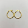 Candonga tupida entorchada Oro amarillo 1,75 Gr / 2,5 Cm