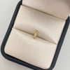 Herraje pasador delgado casting blanco Oro amarillo 18k 0,45 Gr / 0,6 Cm