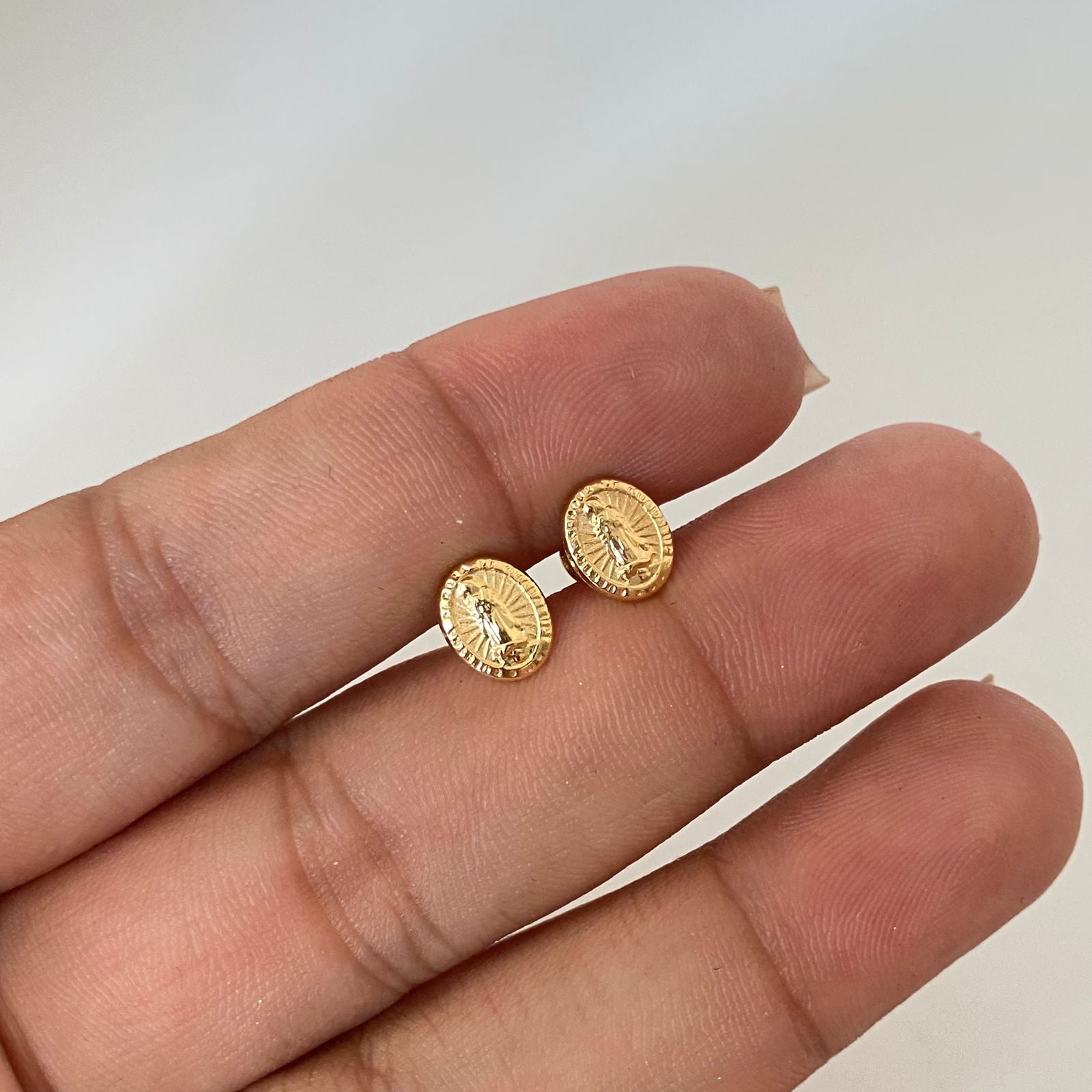 Topos virgen guadalupe Oro amarillo 18k 0,95 Gr / 8,35 mm