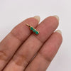 Dije Fila de esmeraldas Oro amarillo 18k 0,75 Gr / 3,3 mm / 1,4 Cm