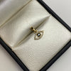 Dije Ojo turco circon negro Oro amarillo 18k 0,6 Gr / 10 mm / 1,2 Cm