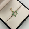 Dije Estrella Casting Verde Oro amarillo 18k 1 Gr / 15,8 mm / 2,3 Cm