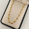 Cadena rustica eslabones lisos Oro amarillo 18k 14,60 Gr / 4,5 mm / 60 Cm Broche 0,40