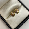 Topos Nudo doble circon Tres oros 18k 1,5 Gr / 9,3 mm