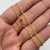 Cadena It Mini Lazo Oro amarillo 18k +1 / 0,79 Gr / 1,1 mm / 40 Cm