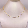 Cadena It Militar especial Oro amarillo 18k +2 / 2,7 Gr / 1,1 mm / 45 Cm