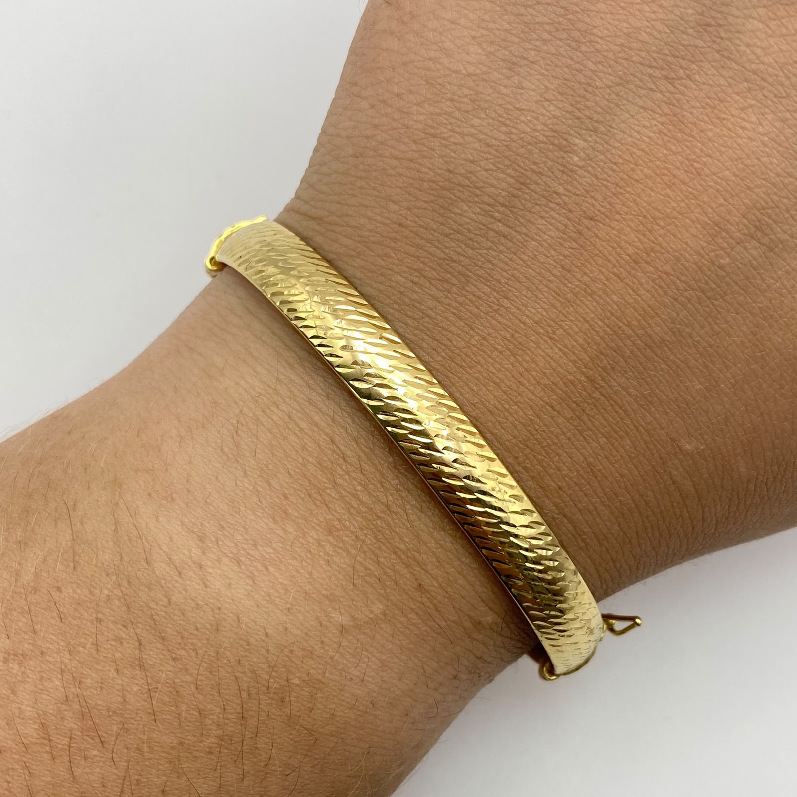 Aro It Diamantado Oro amarillo 18k 6,9 Gr / 7,5 mm / 18,3 Cm