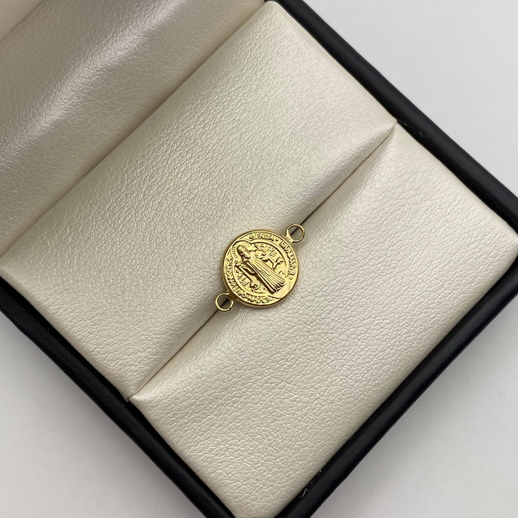 Herraje san benito Oro amarillo 18k 0,6 Gr / 2 Cm
