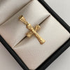 Dije Cruz Oro amarillo 18k 0,8 Gr / 13,5 mm / 3 Cm