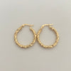 Candonga Entorchada Oro amarillo 18k 2,55 Gr / 2,5 Cm