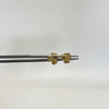 Topos trebol diamantado y circones blancos Oro amarillo 18k 0,8 Gr / 5,2 mm
